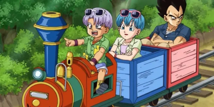 Vegeta Trunks Bulma Vacation Train