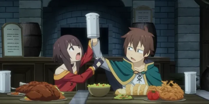 Kazuma Fighting With Megumin In Konosuba Season 3 Episode 1