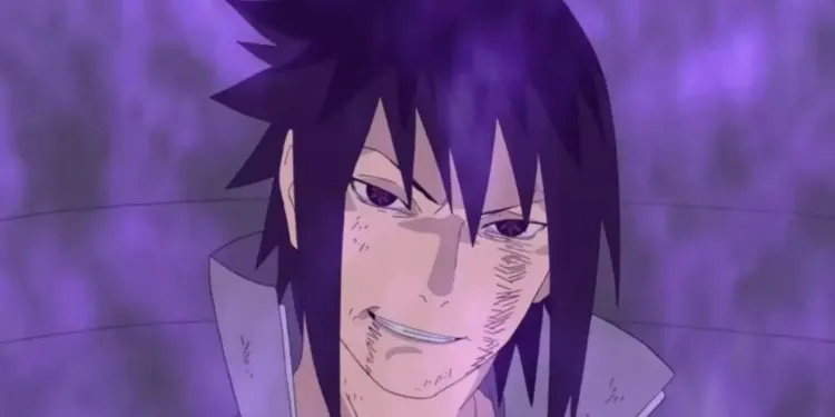 Sasuke Uchiha Grins While Using His Susanoo