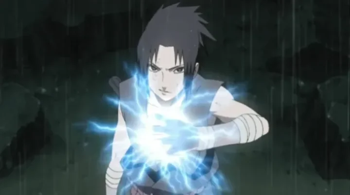 Sasuke Using Chidori 2