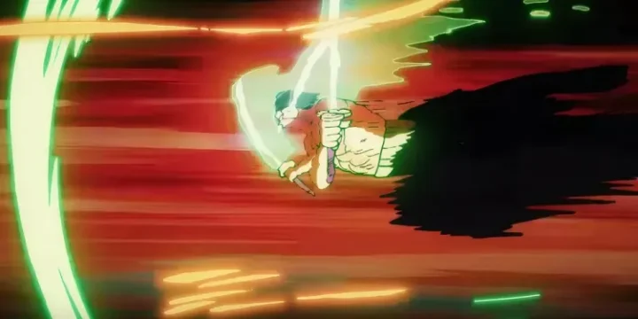 Zoro Is Surging Forward While Using Three Sword Serpent 103 Mercies Dragon Damnation In One Piece 1