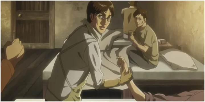 Grisha Treating Someone At The Hospital Attack On Titan