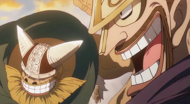 Brogy And Dorry Laughing In One Piece S Elbaf During The Egghead Arc