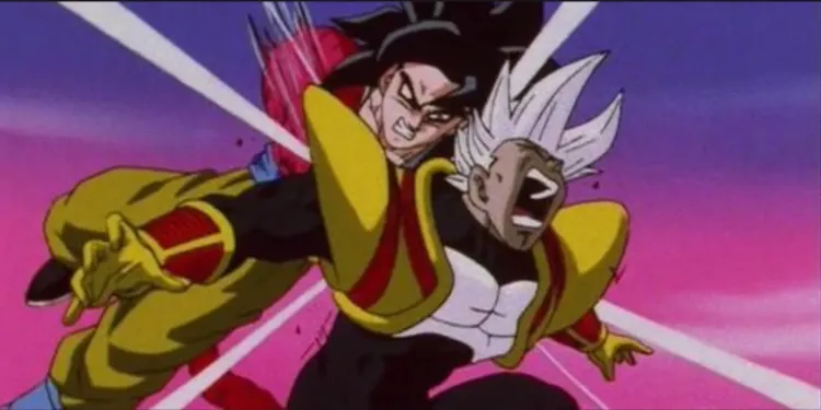 Dragon Ball Gt Episode 35 Ss4 Goku Slams Baby Vegeta