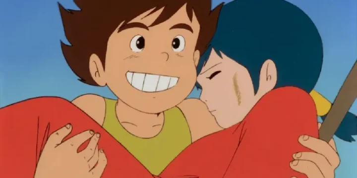 Future Boy Conan Holding A Girl