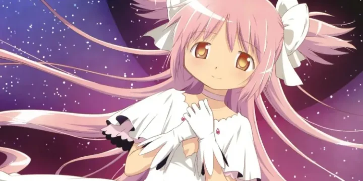 Madoka As A Goddess After Making Her Wish In Madoka Magica S Finale