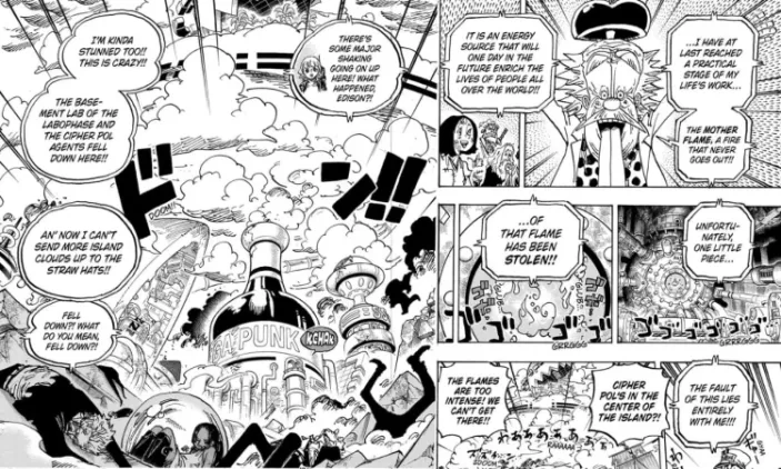 One Piece Chapter 1116 Page 2 Talking About Mother Flame Energy