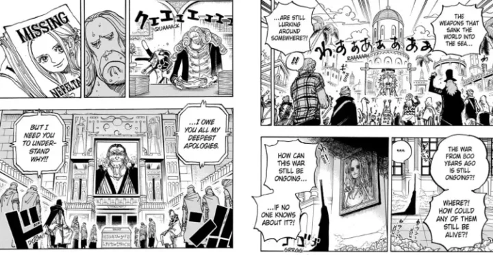 One Piece Chapter 1116 Page 3 Showing The Alabasta Kingdom Characters