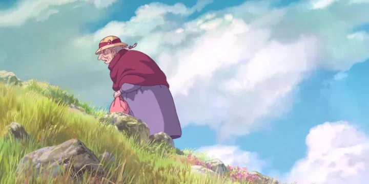 Sophie Walking In A Field In Howl S Moving Castle