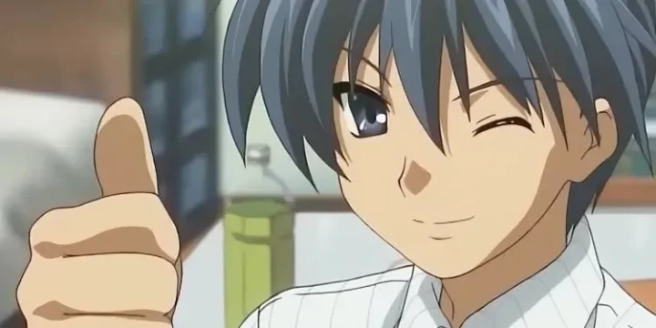 Tomoya Okazaki From Clannad Giving A Thumbs Up