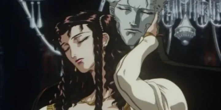 Vampire Hunter D Anime Screencap Of A Man And A Woman Holding One Another