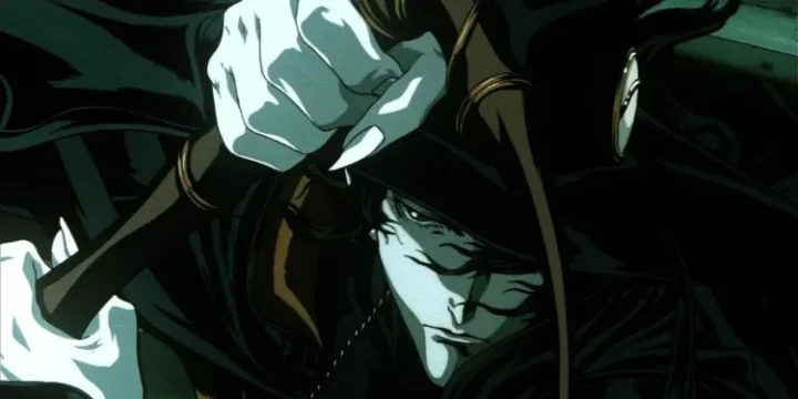 Vampire Hunter D Anime Screencap Of A Vampire Holding A Scytche