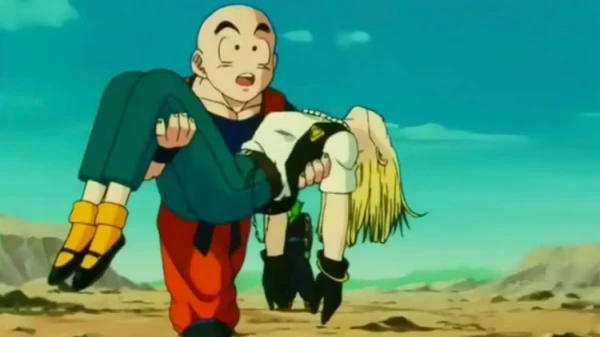 Dragon Ball Krillin Carries Android 18 W600 Q90