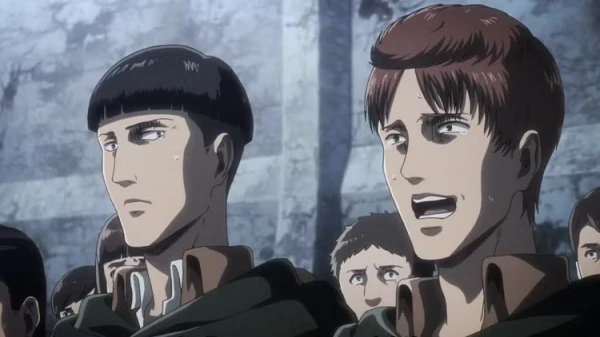 Soldiers Listening To Erwin S Speech In Attack On Titan W600 Q90