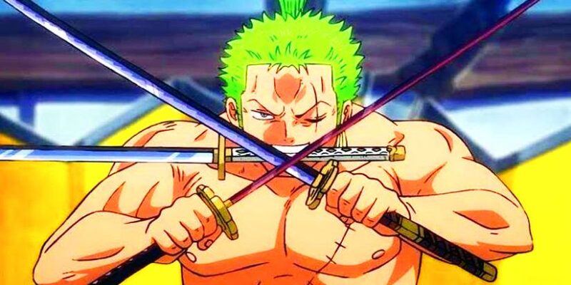 Zoro Menggunakan Tiga Pedang